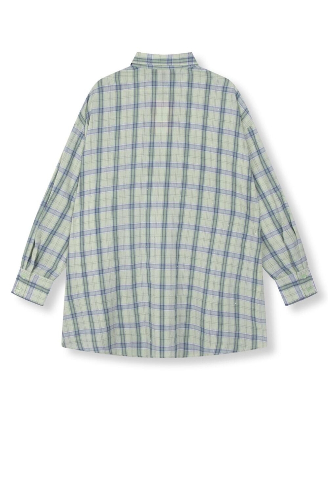 OVERSIZED CHECK BLOUSE LOLAY R2505941695 625 CHECK